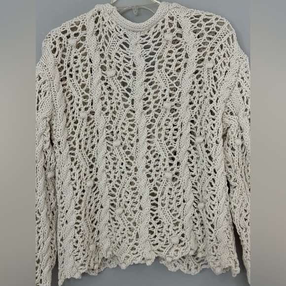 Zara: Women’s Crochet Button Up Sweater- Size Medium - Picture 9 of 10